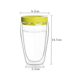 350ml Double Wall Glass Mug