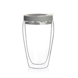 350ml Double Wall Glass Mug