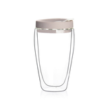 350ml Double Wall Glass Mug