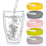 350ml Double Wall Glass Mug