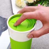 400ml Ceramic Tumbler with Sleeve and Cover