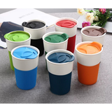 400ml Ceramic Tumbler with Sleeve and Cover