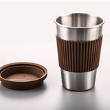 500ML Stainless Steel Tumbler with Silicone Sleeves and Cover