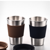 500ML Stainless Steel Tumbler with Silicone Sleeves and Cover