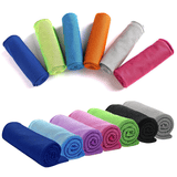 Sports Cooling Towel with Silicone Tube and Carabiner