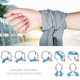 Sports Cooling Towel with Silicone Tube and Carabiner