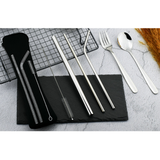 Stainless Steel Cutlery Set with Neoprene Pouch
