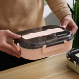 4 Compartment Stainless Steel Lunch Box