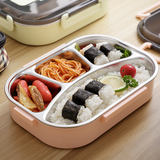 4 Compartment Stainless Steel Lunch Box