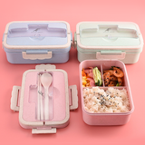 Wheat Lunch Box with Cutlery Set