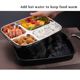 4 Compartment Stainless Steel Lunch box