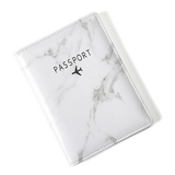 RFID PU Leather Marble Passport Holder