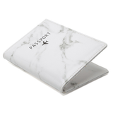 RFID PU Leather Marble Passport Holder