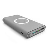Grey Wireless Charging Power Bank