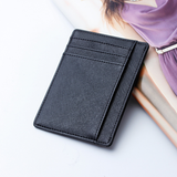 RFID Slim Leather Blocking Card Holder