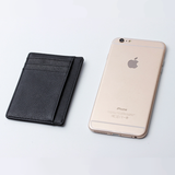 RFID Slim Leather Blocking Card Holder