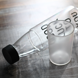 Transparent Plastic Water Bottle with Cup