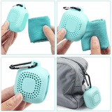 Absorbent & Breathable Towel w Silicone Casing and Carabiner