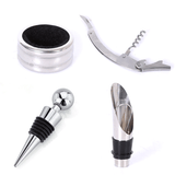 PU Leather Casing 4 pcs Wine Set
