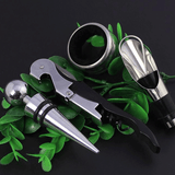 PU Leather Casing 4 pcs Wine Set