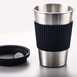 500ML Stainless Steel Tumbler with Silicone Sleeves and Cover