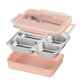 Wheat Stainless Steel Lunch Box with Cutlery Set
