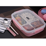 4 Compartment Stainless Steel Lunch box