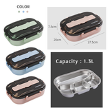 4 Compartment Stainless Steel Lunch Box